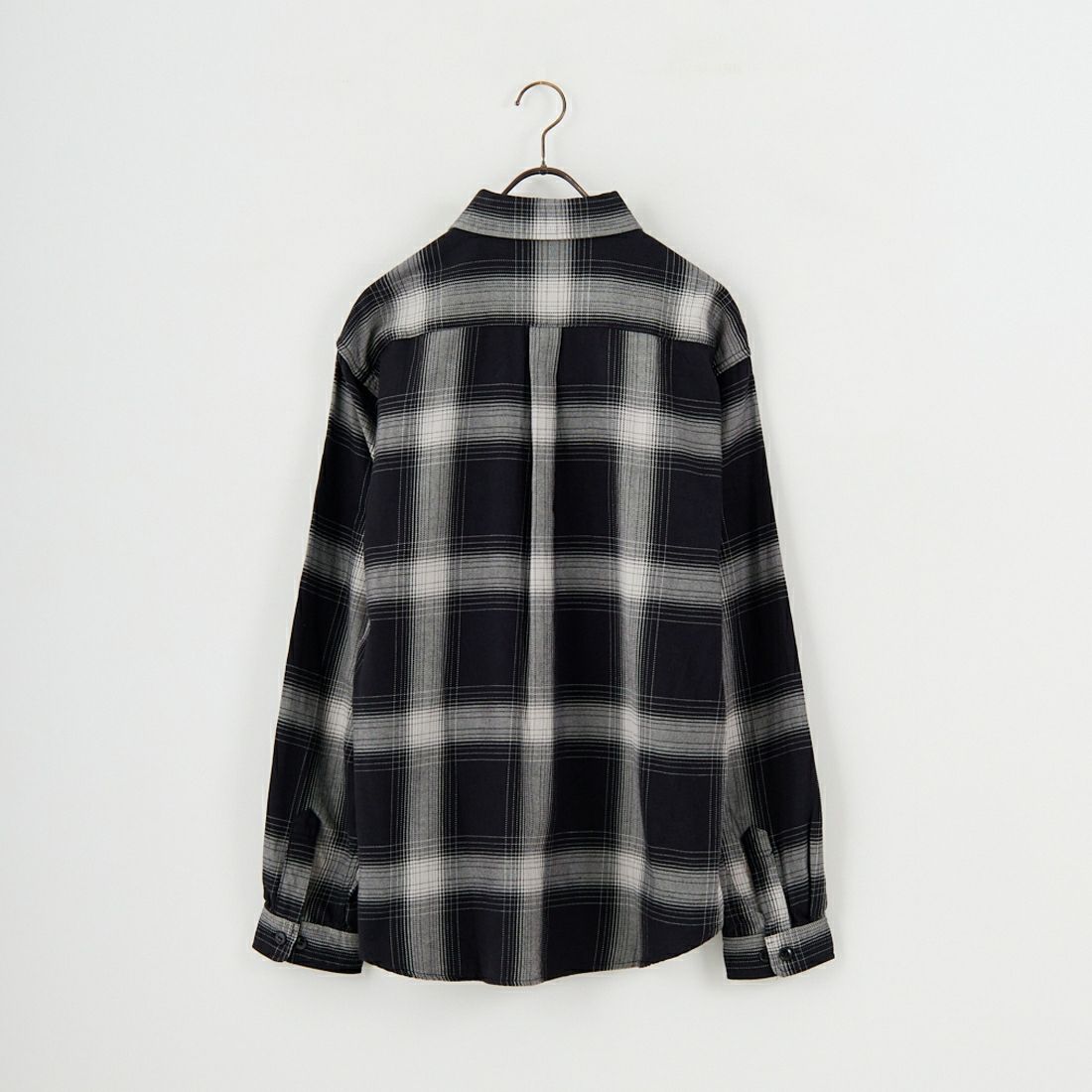 GOLD [ゴールド] スビンコットン チェックネルシャツ [GL29546] 119 BLACK