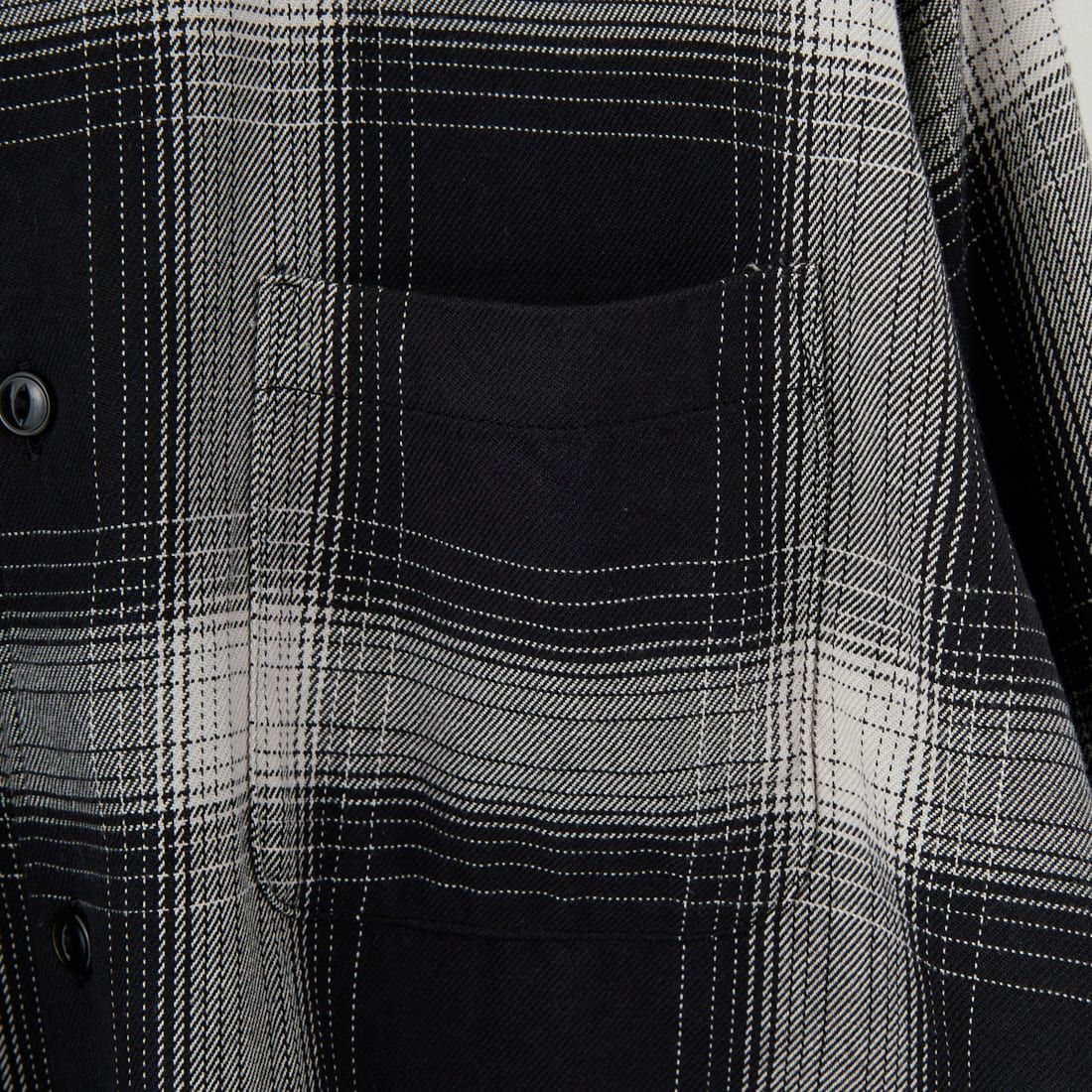 GOLD [ゴールド] スビンコットン チェックネルシャツ [GL29546] 119 BLACK