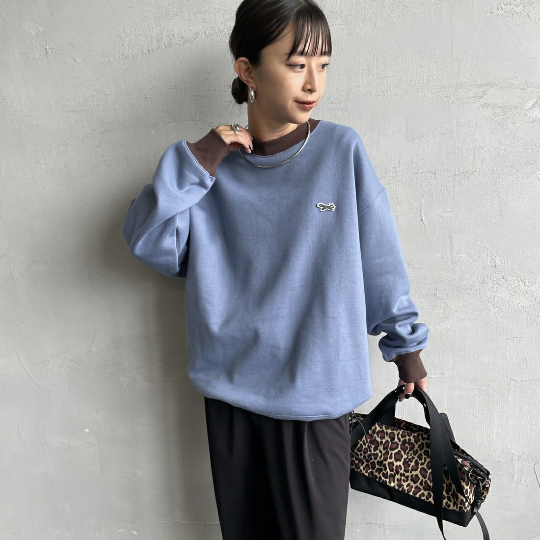 BLU/BRN&&モデル身長：150cm 着用サイズ：S&&