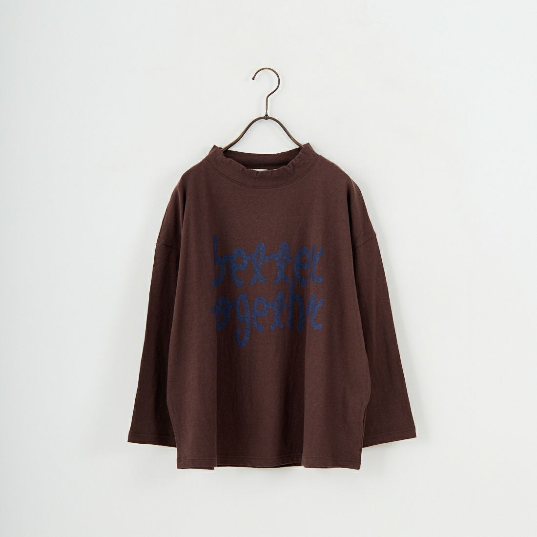tumugu: [ツムグ] ラフィ天竺プリントTシャツ [TC25304] 16 BROWN