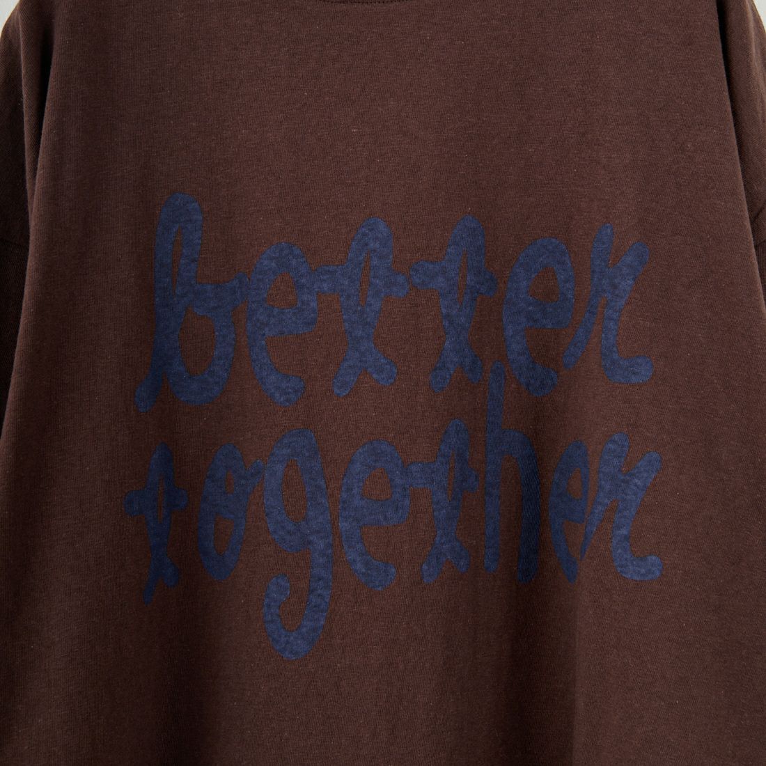 tumugu: [ツムグ] ラフィ天竺プリントTシャツ [TC25304] 16 BROWN