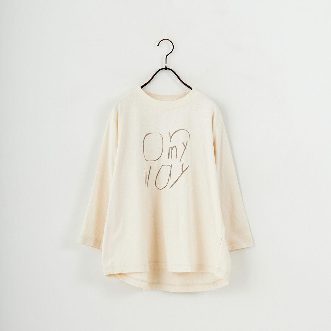 tumugu: [ツムグ] ラフィ天竺プリントTシャツ [TC25303] 06 KINARI