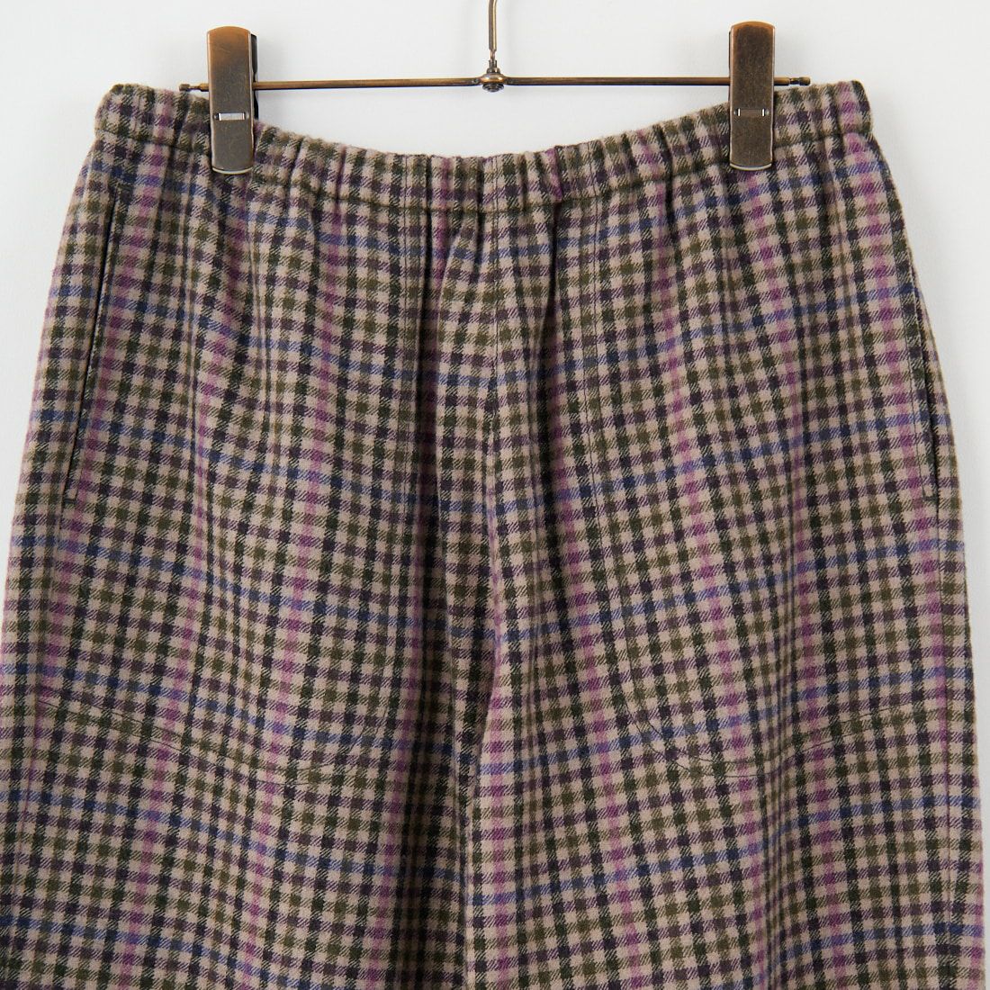 DANTON [ダントン] ウールイージーパンツ [JD-2540WRF] GRY/PPL CK