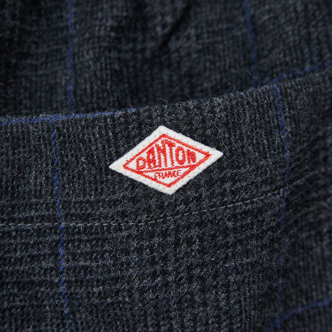 DANTON [ダントン] ウールイージーパンツ [JD-2540WRF] BLK/CHR CK