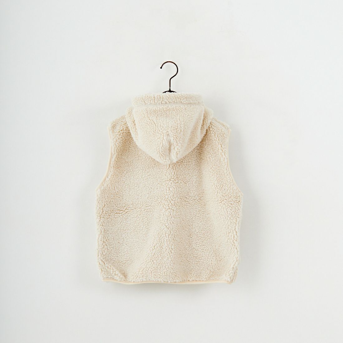 Gymphlex [ジムフレックス] ボアフーデッドショートベスト [GY-A0726BOA] OYSTER WHT