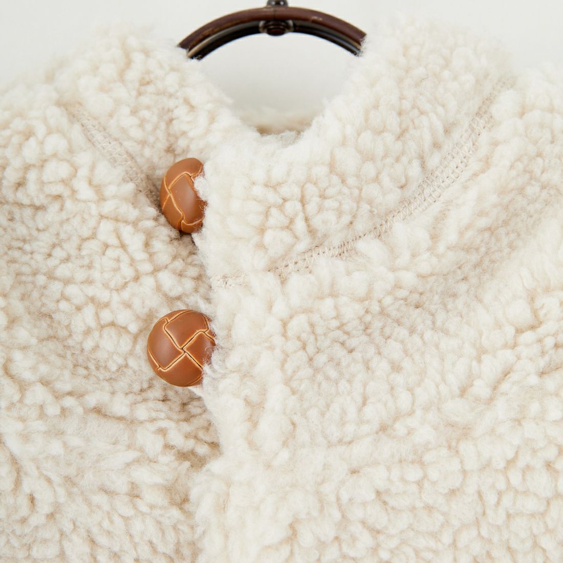 Gymphlex [ジムフレックス] ボアフーデッドショートベスト [GY-A0726BOA] OYSTER WHT