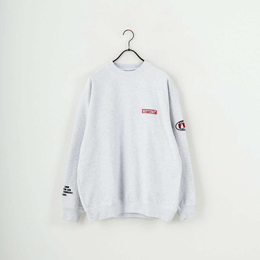 AntiBal [アンティバル] 裏毛クルースウェット [254AN1TR185] WHT