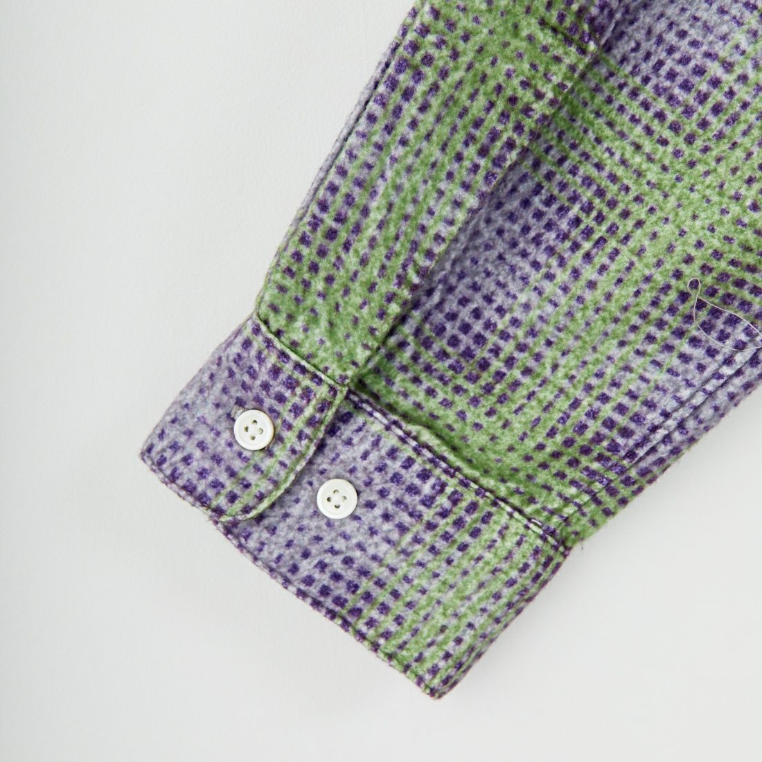 SEDAN ALL-PURPOSE [セダン オールパーパス] プリンテッドプレイドフランネル オープンカラーシャツ [SD25F-SH02] GRN/PPL