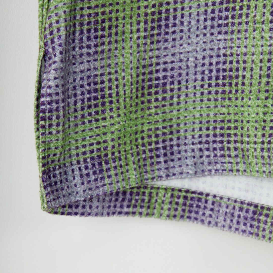 SEDAN ALL-PURPOSE [セダン オールパーパス] プリンテッドプレイドフランネル オープンカラーシャツ [SD25F-SH02] GRN/PPL