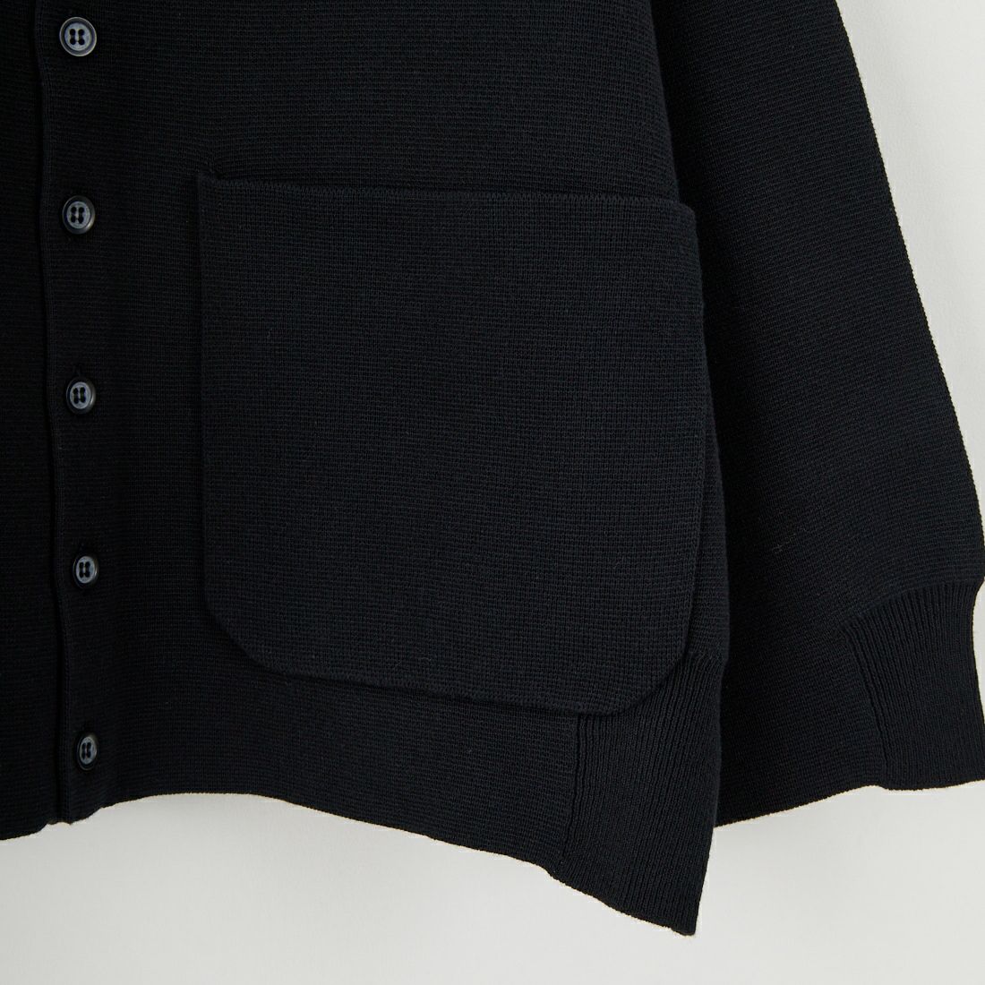 ESTROISLOSE [エストゥロワルーズ] コットンミラノリブカーディガン [EK23105] 99 BLACK