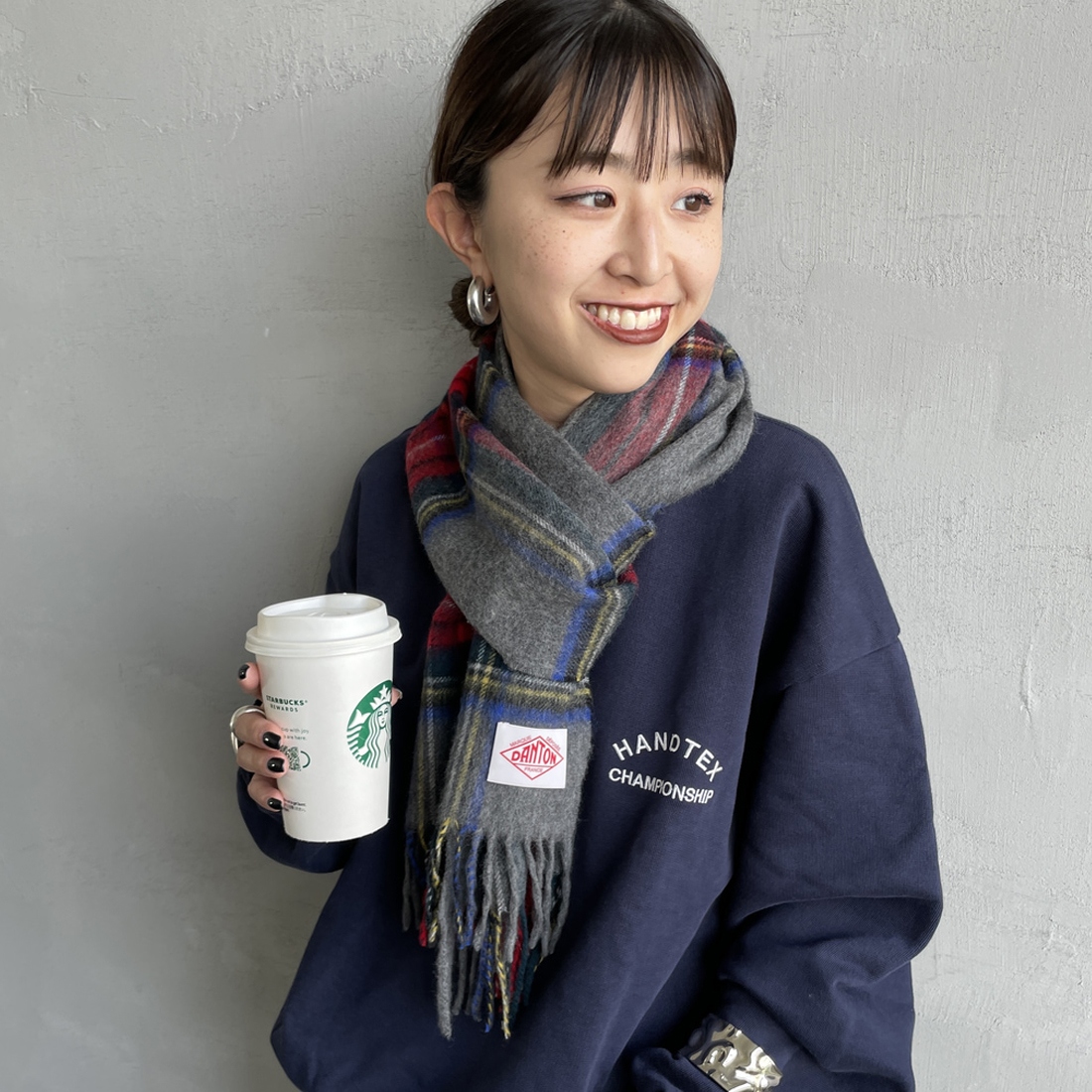 DANTON [ダントン] チェックマフラー [DT-H0226WCM]｜ジーンズ