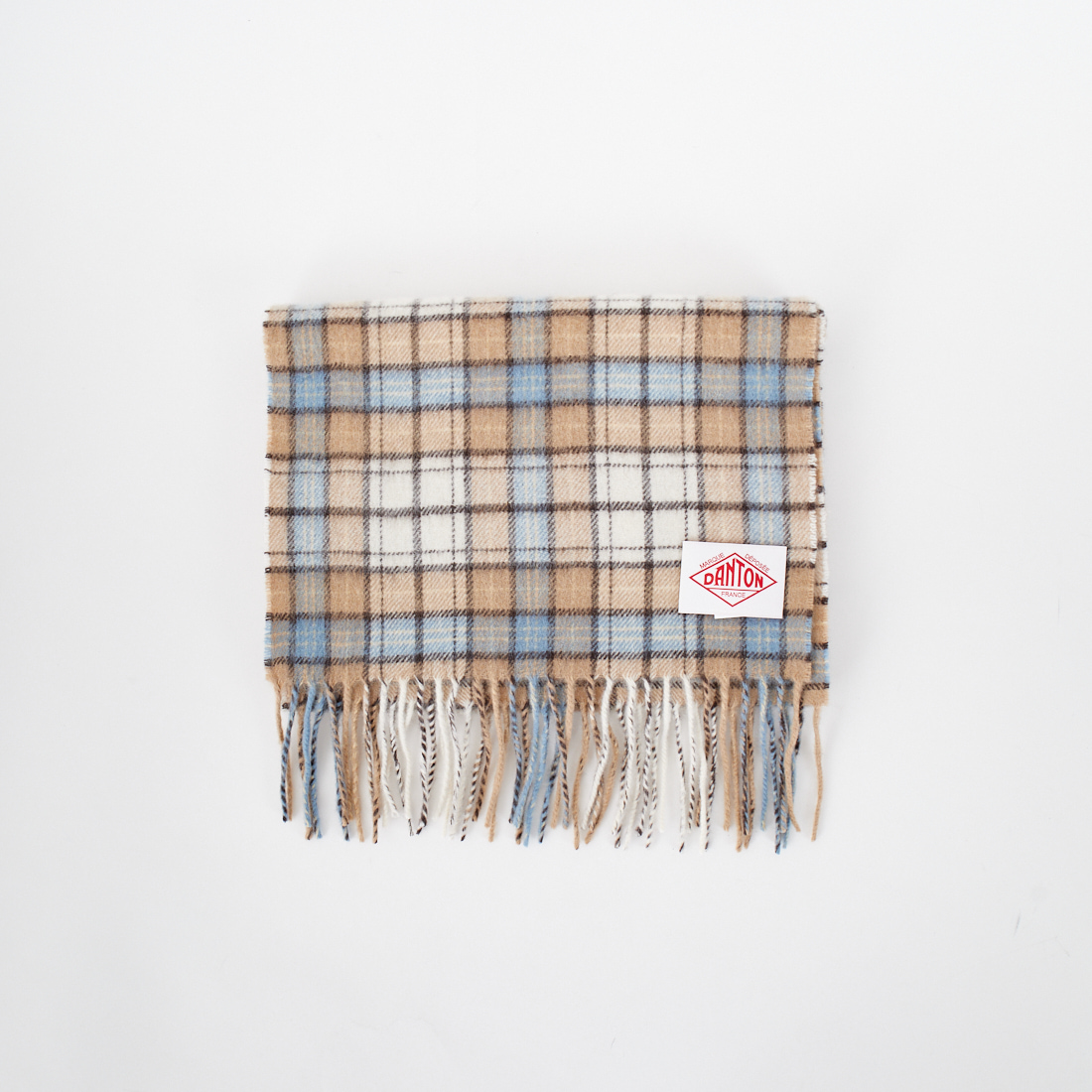 DANTON [ダントン] チェックマフラー [DT-H0226WCM] BEIGE CHEC