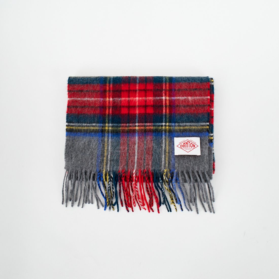 DANTON [ダントン] チェックマフラー [DT-H0226WCM] GREY STEWA