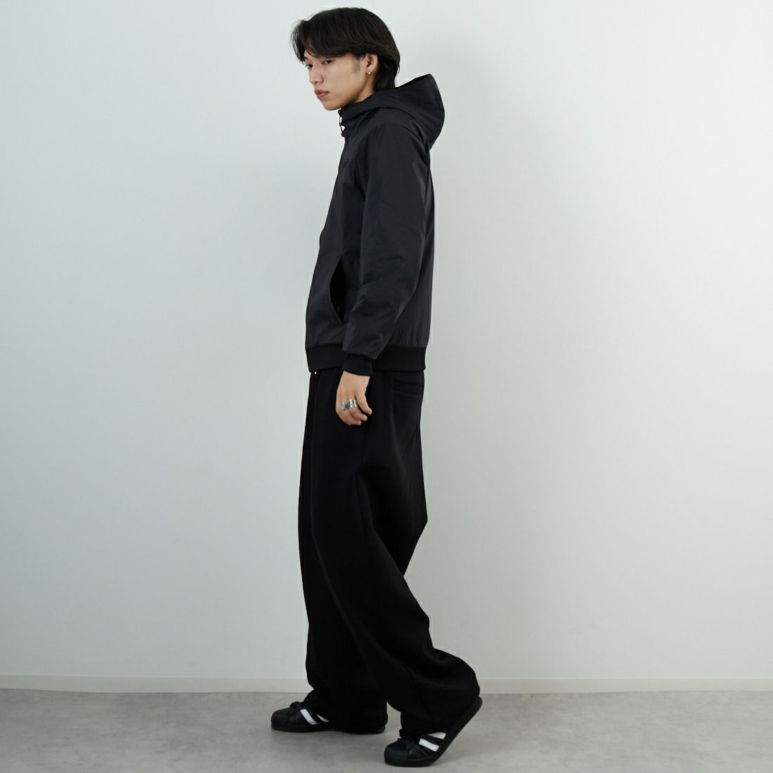 THE NORTH FACE [ザ ノースフェイス] リバーシブルテックエアーフーディ [NT62580] K &&モデル身長：179cm 着用サイズ：M&&