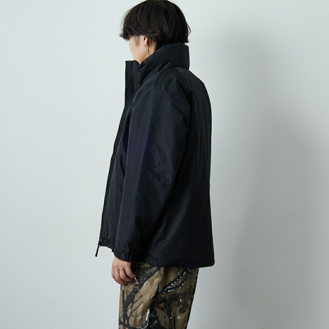 Goldwin [ゴールドウィン] ウインドストッパー パフィージャケット [GL25331] BK &&モデル身長：179cm 着用サイズ：2&&