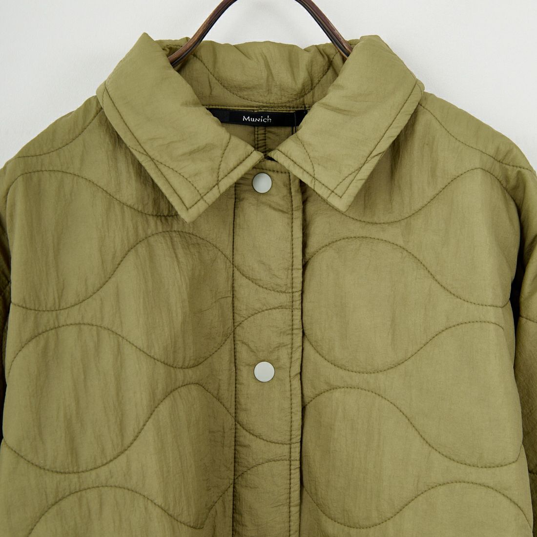 Munich [ミューニック] キルティングシャツアウター [MN252B52] 044 KHK