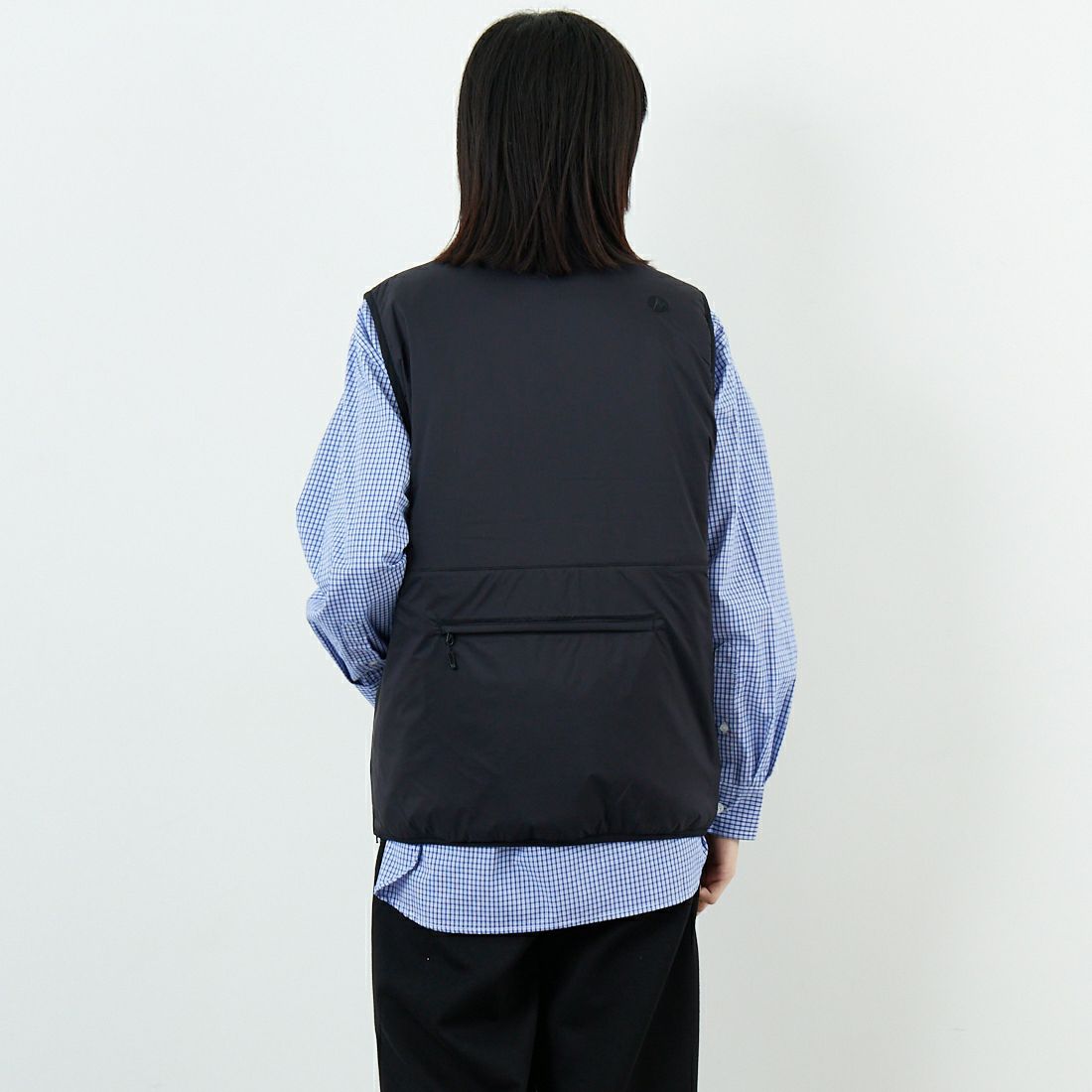 Marmot [マーモット] ライトシェイド インサレーションベスト [MTFW25UVT026] BLACK &&モデル身長：162cm 着用サイズ：S&&