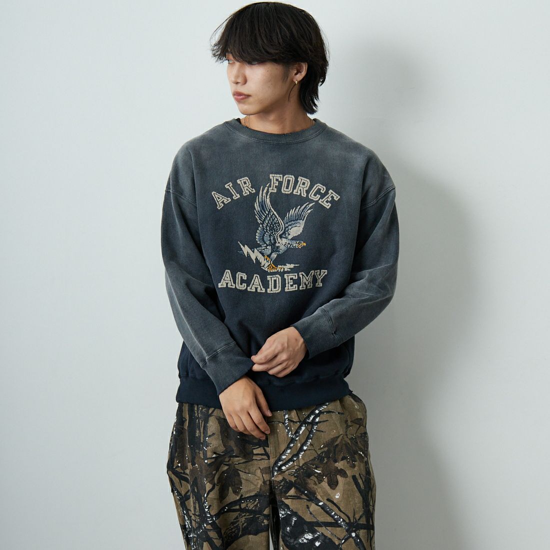 AGED BLACK&&モデル身長：179cm 着用サイズ：L&&