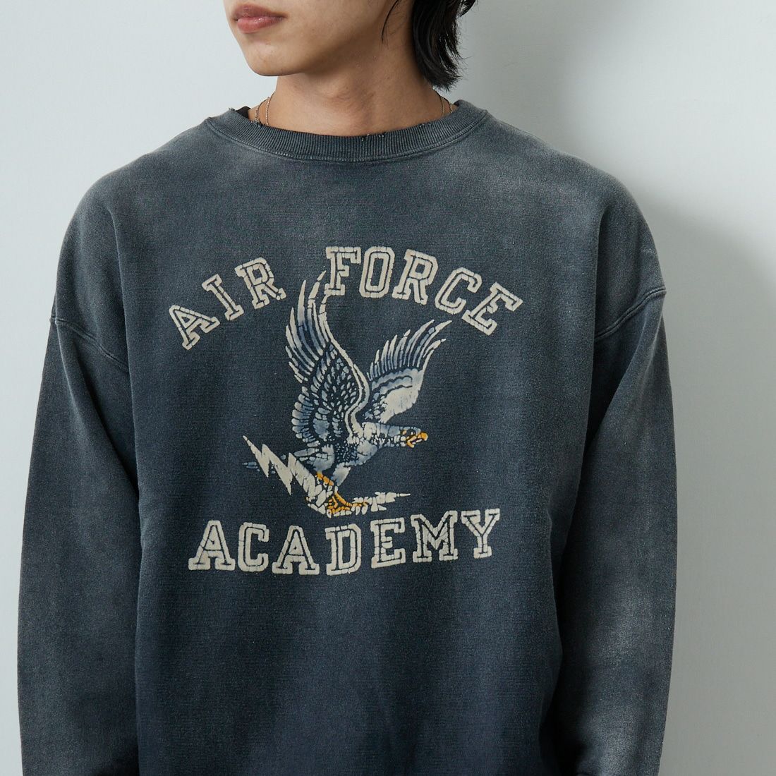 BOW WOW [バウワウ] U.S. AIR FORCE フロッキーロゴスウェット [BW252-UAES] AGED BLACK