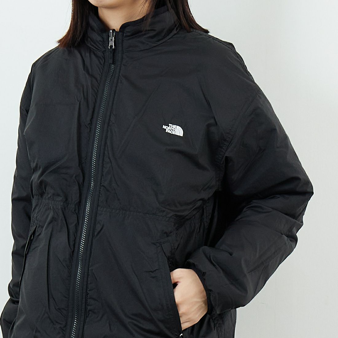 THE NORTH FACE [ザ ノースフェイス] リバーシブル エクストリームパイルフリースジャケット [NP72536] FK &&モデル身長：162cm 着用サイズ：S&&