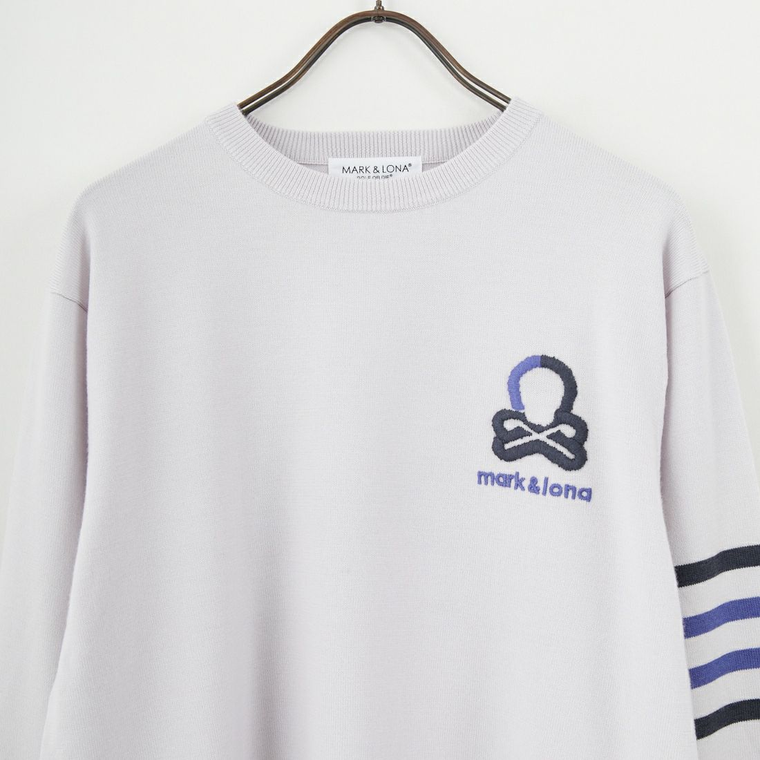 MARK & LONA [マークアンドロナ] ウールクルーネックセーター [MLM-5C-AB01] LT.GREY
