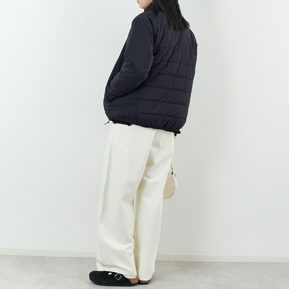 THE NORTH FACE [ザ ノースフェイス] ライトライダージャケット [NYW82554] K &&モデル身長：167cm 着用サイズ：L&&