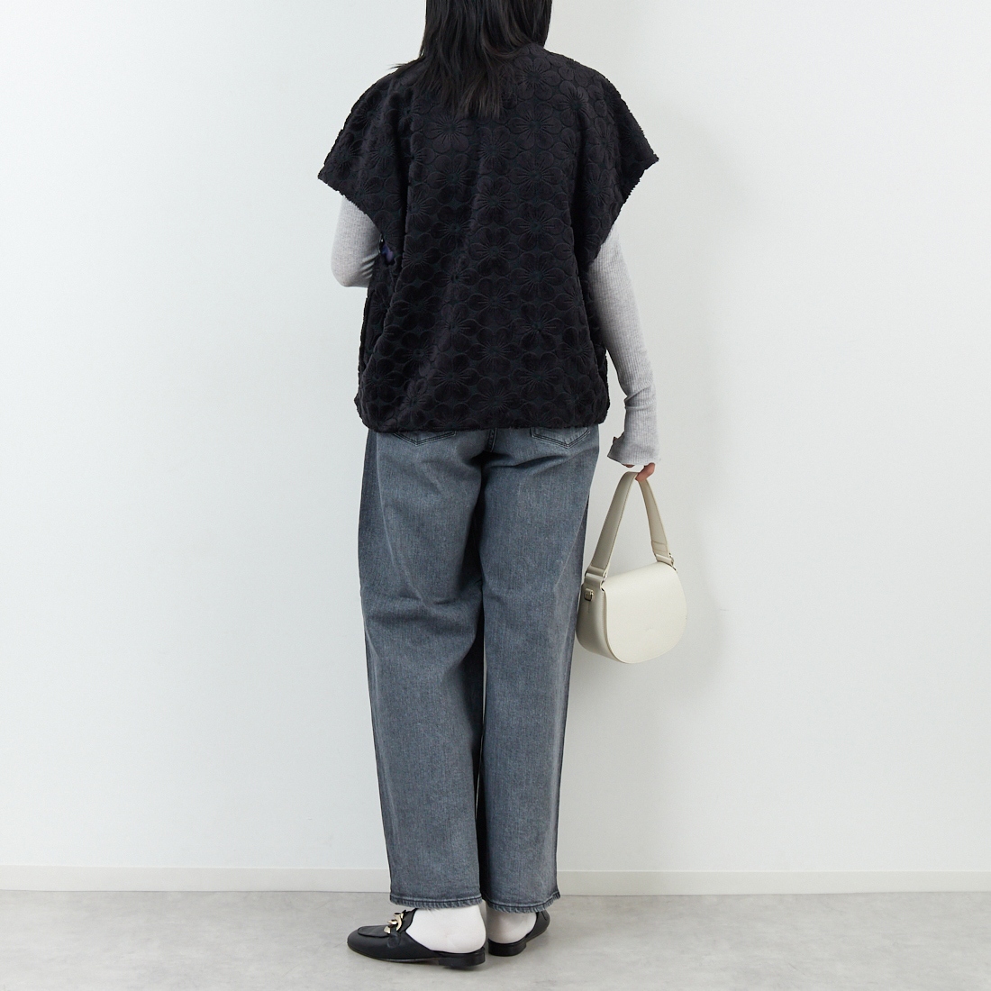 YANUK [ヤヌーク] ルーズバギー KATE/ケイト [57153089] OFG &&モデル身長：167cm 着用サイズ：25&&