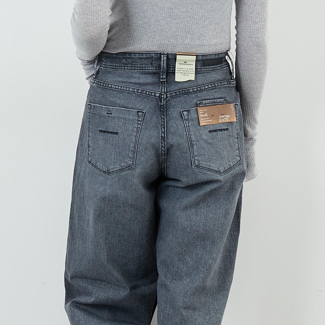 YANUK [ヤヌーク] ルーズバギー KATE/ケイト [57153089] OFG &&モデル身長：167cm 着用サイズ：25&&
