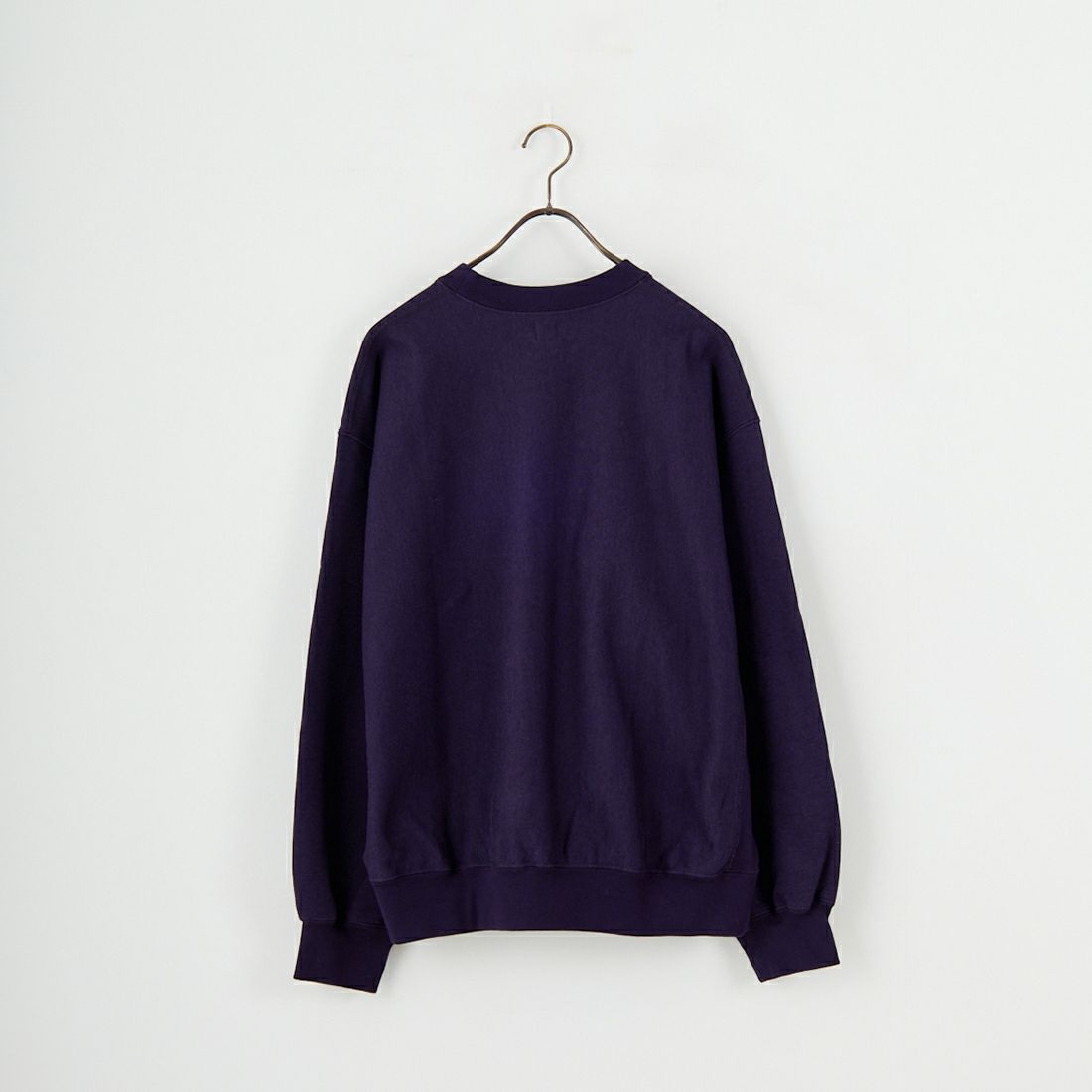 blurhms ROOTSTOCK [ブラームス ルーツストック] ソフト&ハードスウェット クルーネックワイドプルオーバー [BROOTS24F26F25] 04 D.PURPL