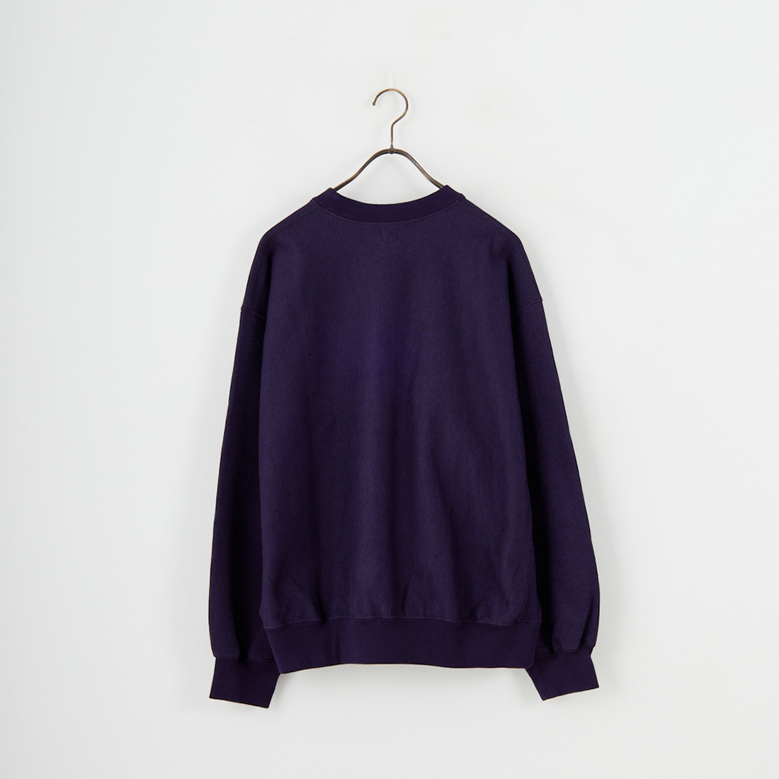 blurhms ROOTSTOCK [ブラームス ルーツストック] ソフト&ハードスウェット クルーネックワイドプルオーバー [BROOTS24F26F25] 04 D.PURPL