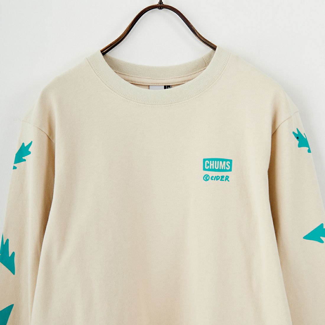 CHUMS [チャムス] パターンブラッシュドロングスリーブTシャツ [CH11-2636] G057 GREIG