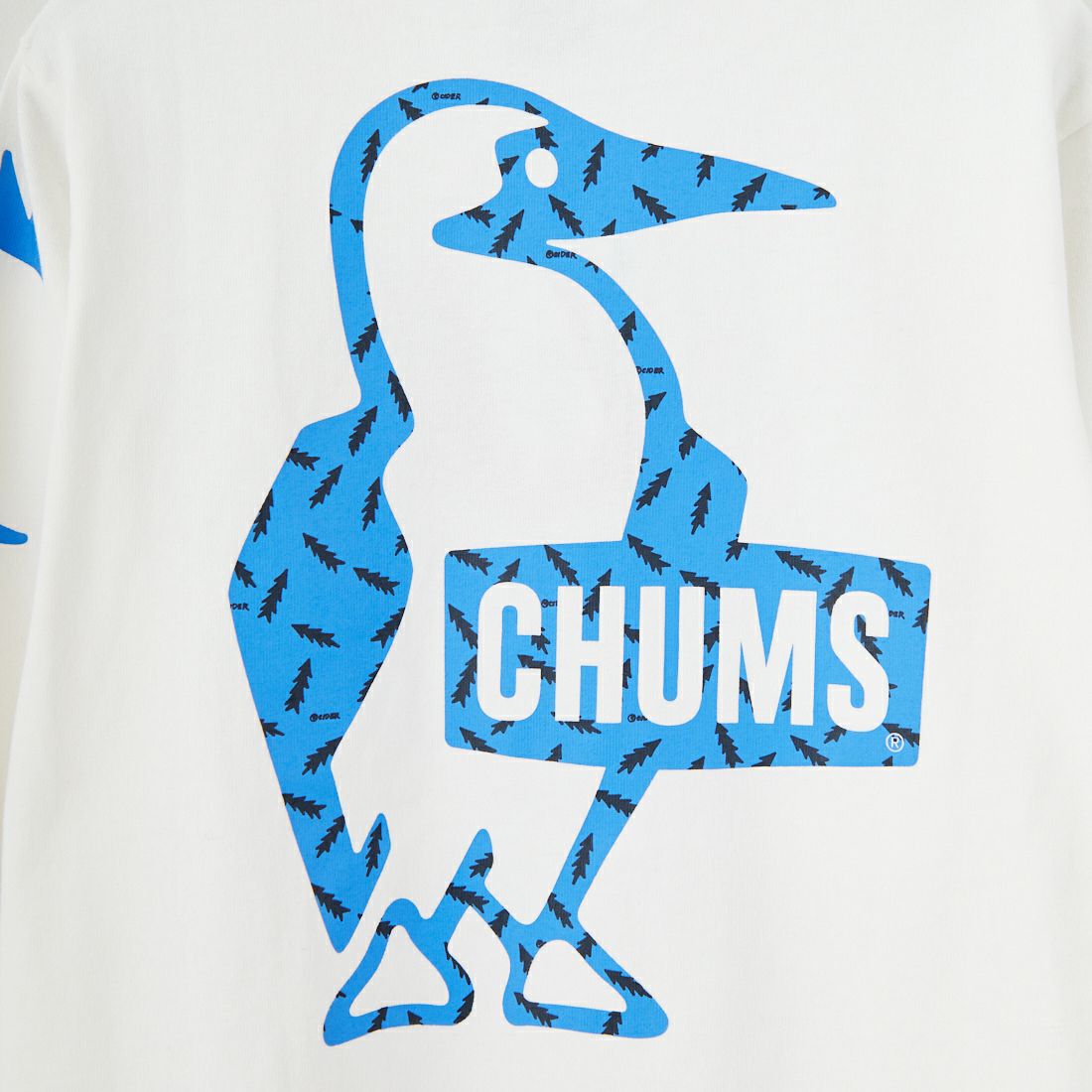 CHUMS [チャムス] パターンブラッシュドロングスリーブTシャツ [CH11-2636] W001 WHITE