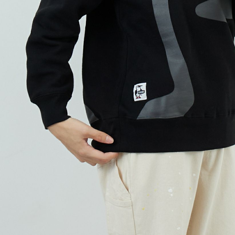 CHUMS [チャムス] ビッグブービー プルオーバーパーカー [CH10-1526] K001 BLACK &&モデル身長：162cm 着用サイズ：WM&&