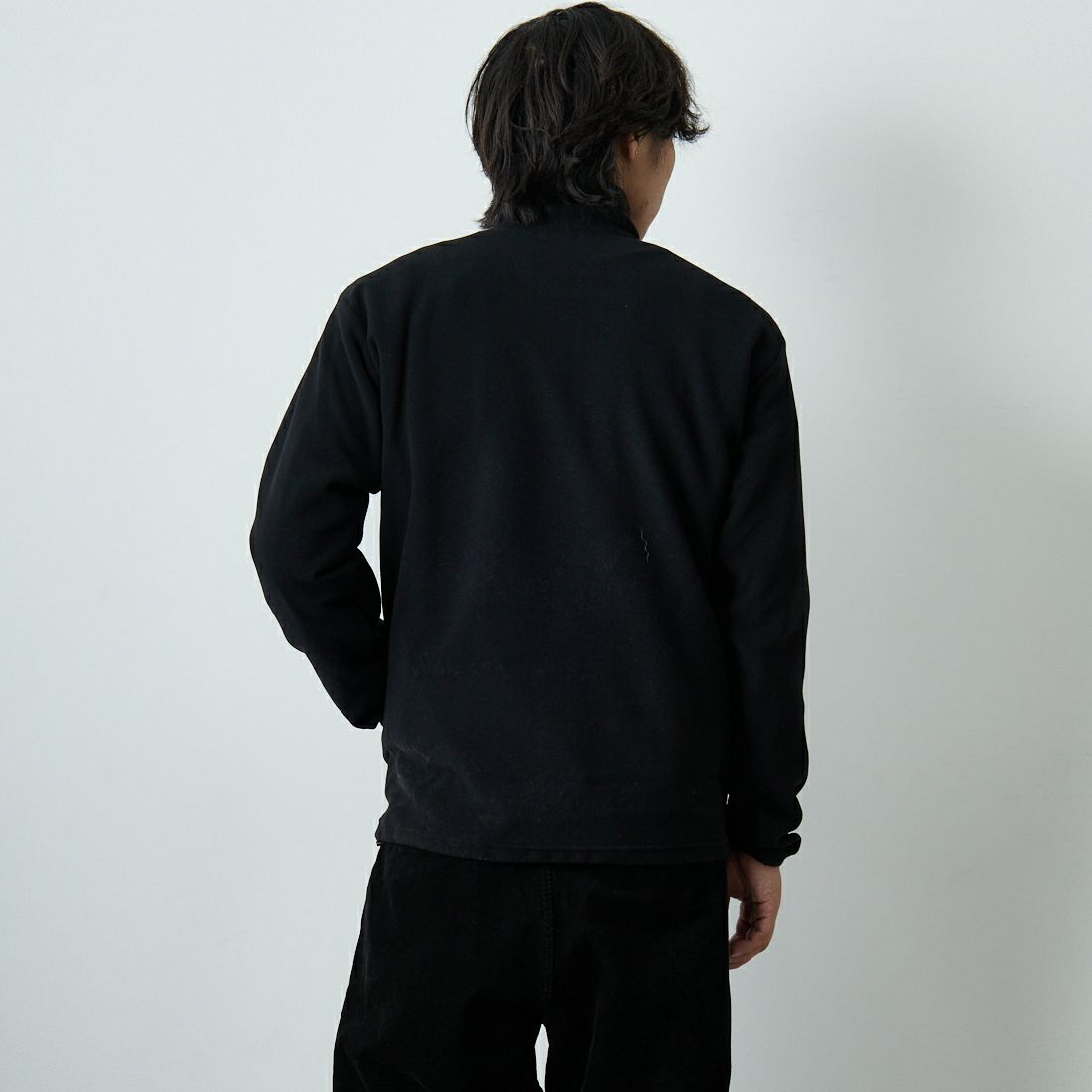 Goldwin [ゴールドウィン] ポーラテックパワーストレッチ ハーフジッププルオーバー [GL34313] BK &&モデル身長：179cm 着用サイズ：2&&