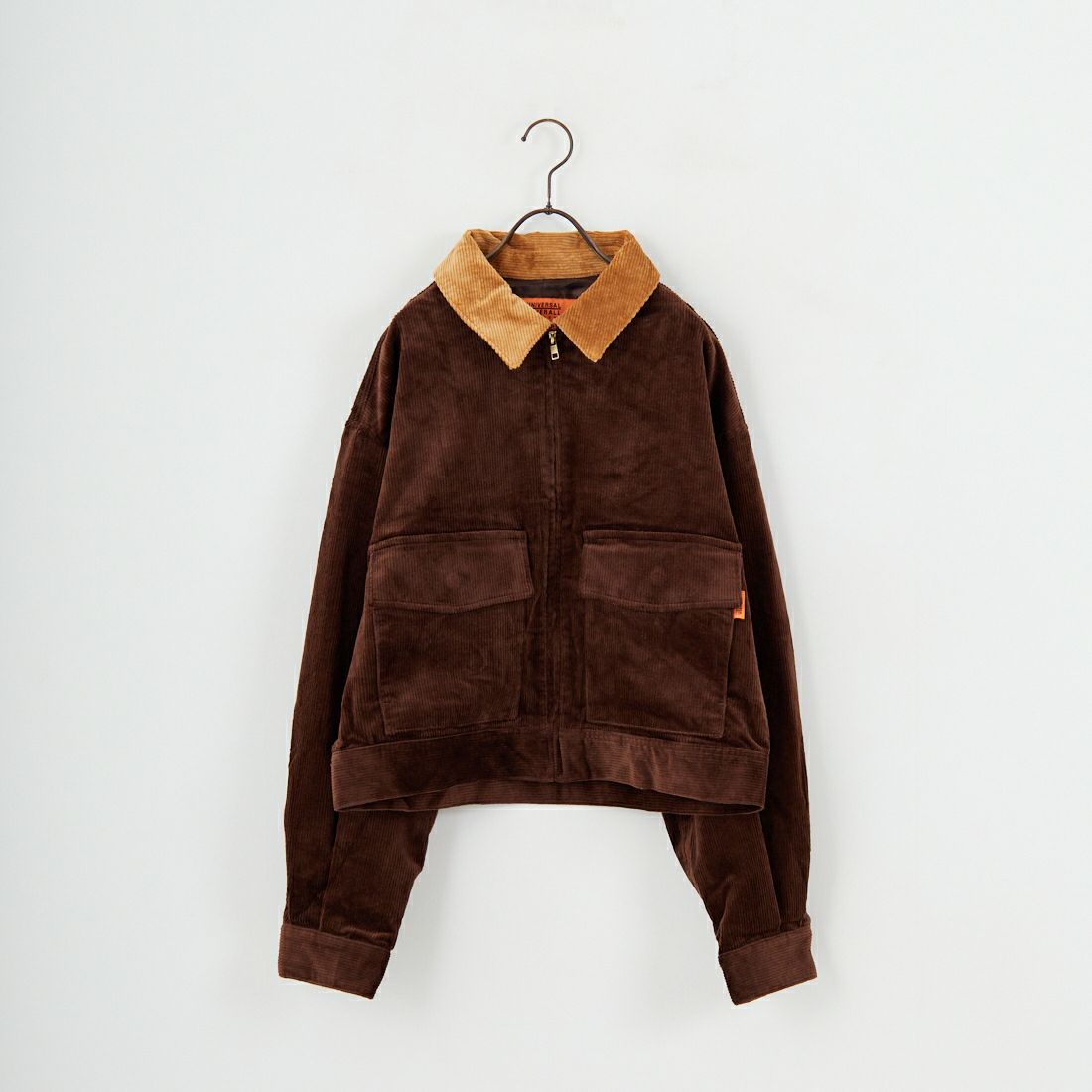 UNIVERSAL OVERALL [ユニバーサルオーバーオール] 別注 ショート丈ワークジャケット [U2532472IN-JF] BROWN