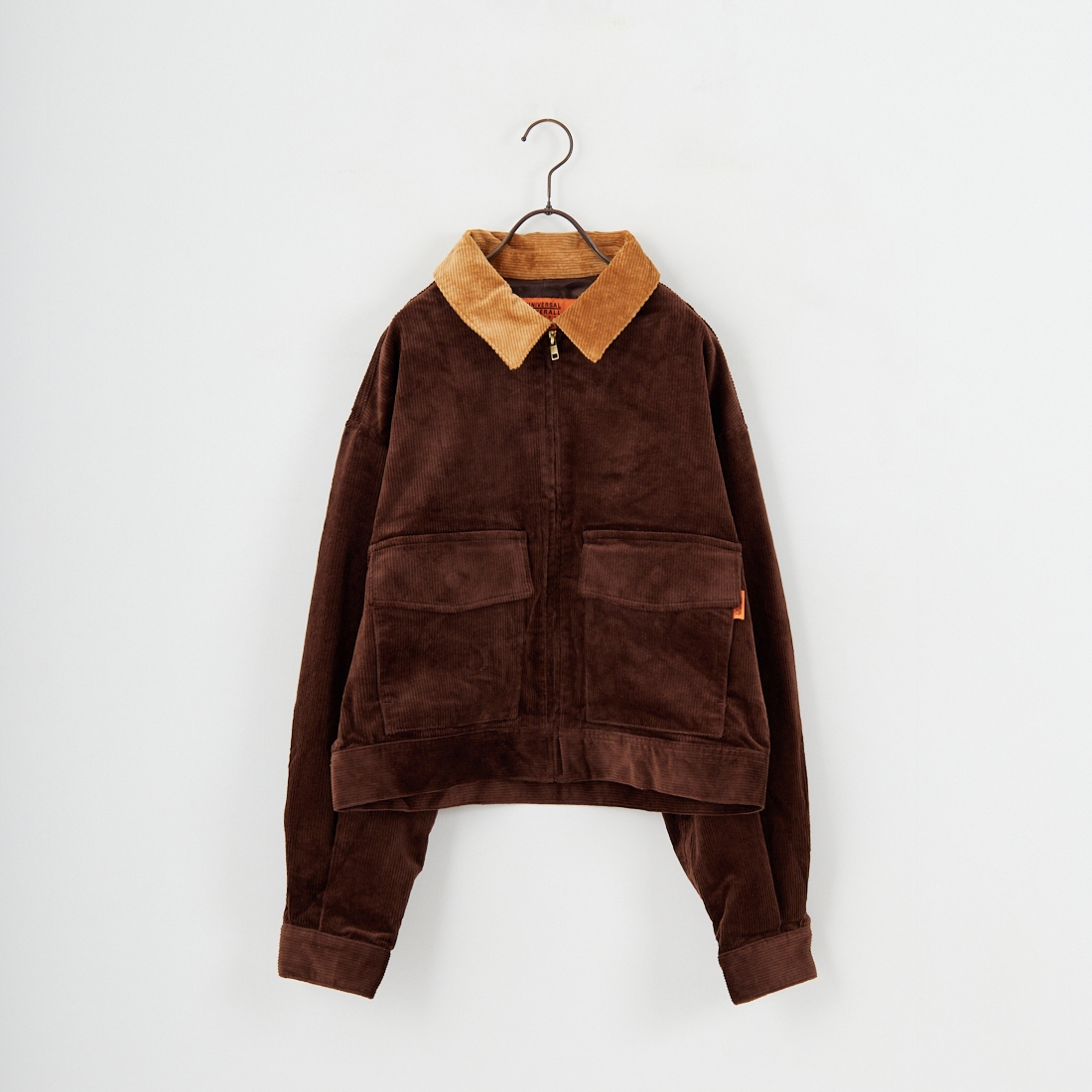 UNIVERSAL OVERALL [ユニバーサルオーバーオール] 別注 ショート丈ワークジャケット [U2532472IN-JF] BROWN
