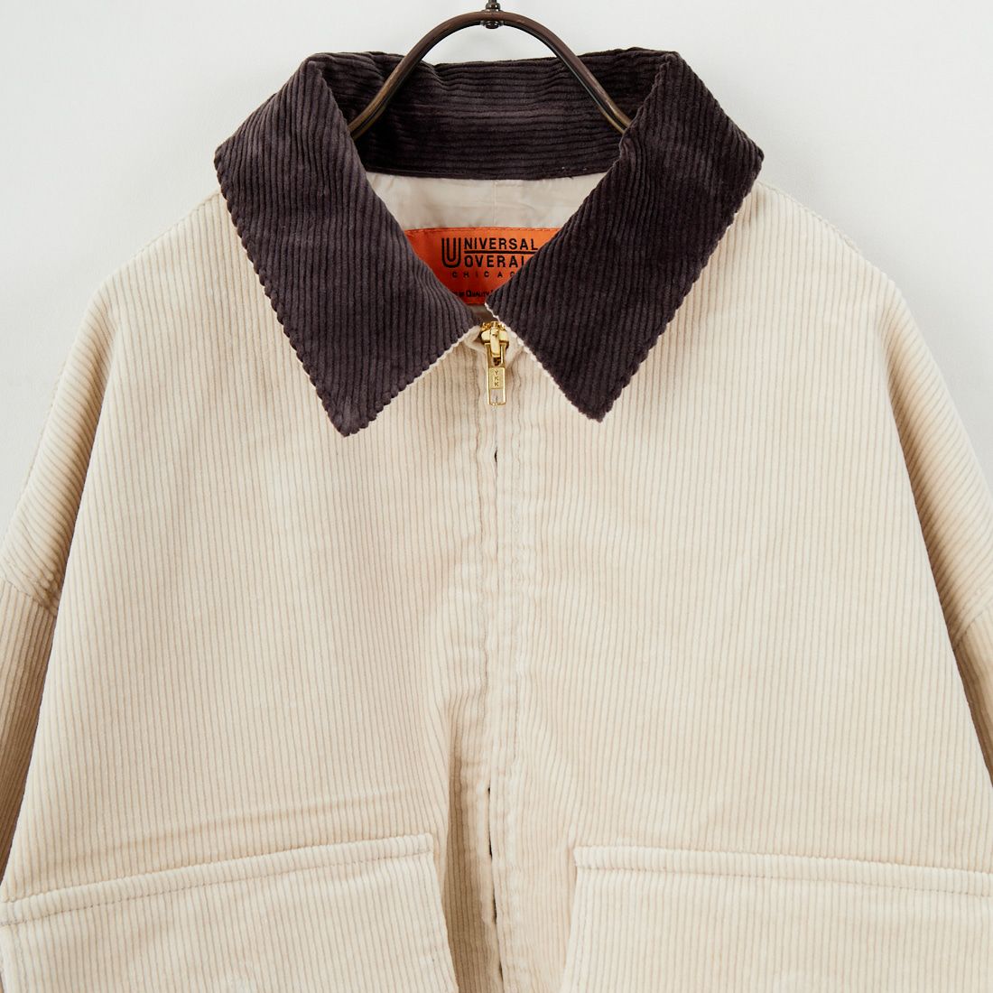 UNIVERSAL OVERALL [ユニバーサルオーバーオール] 別注 ショート丈ワークジャケット [U2532472IN-JF] GREIGE