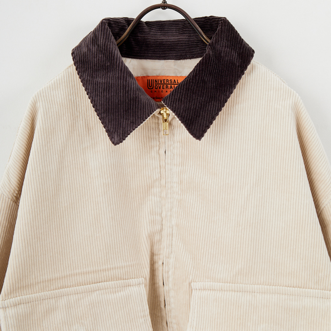 UNIVERSAL OVERALL [ユニバーサルオーバーオール] 別注 ショート丈ワークジャケット [U2532472IN-JF] GREIGE