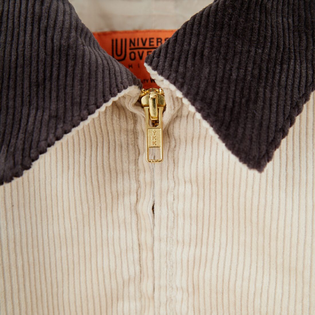 UNIVERSAL OVERALL [ユニバーサルオーバーオール] 別注 ショート丈ワークジャケット [U2532472IN-JF] GREIGE