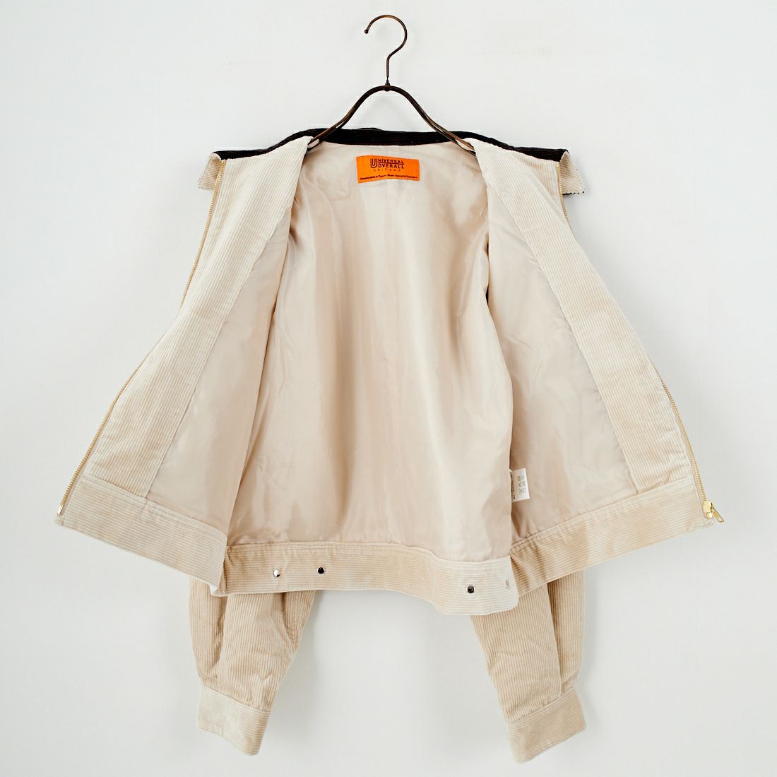 UNIVERSAL OVERALL [ユニバーサルオーバーオール] 別注 ショート丈ワークジャケット [U2532472IN-JF] GREIGE