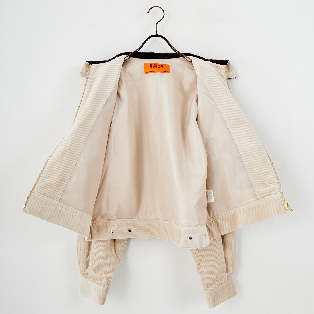 UNIVERSAL OVERALL [ユニバーサルオーバーオール] 別注 ショート丈ワークジャケット [U2532472IN-JF] GREIGE