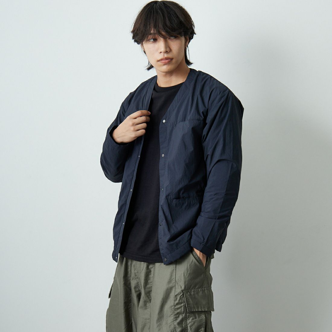 09 ﾌﾞﾗｯｸ&&モデル身長：179cm 着用サイズ：M&&