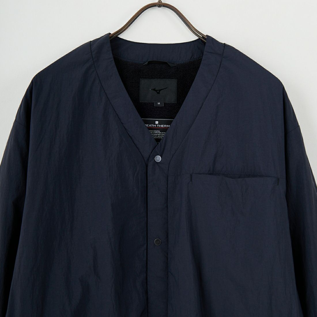 MIZUNO [ミズノ] ブレスサーモ サーマルメッシュノーカラージャケット [B2MEC504] 09 ﾌﾞﾗｯｸ