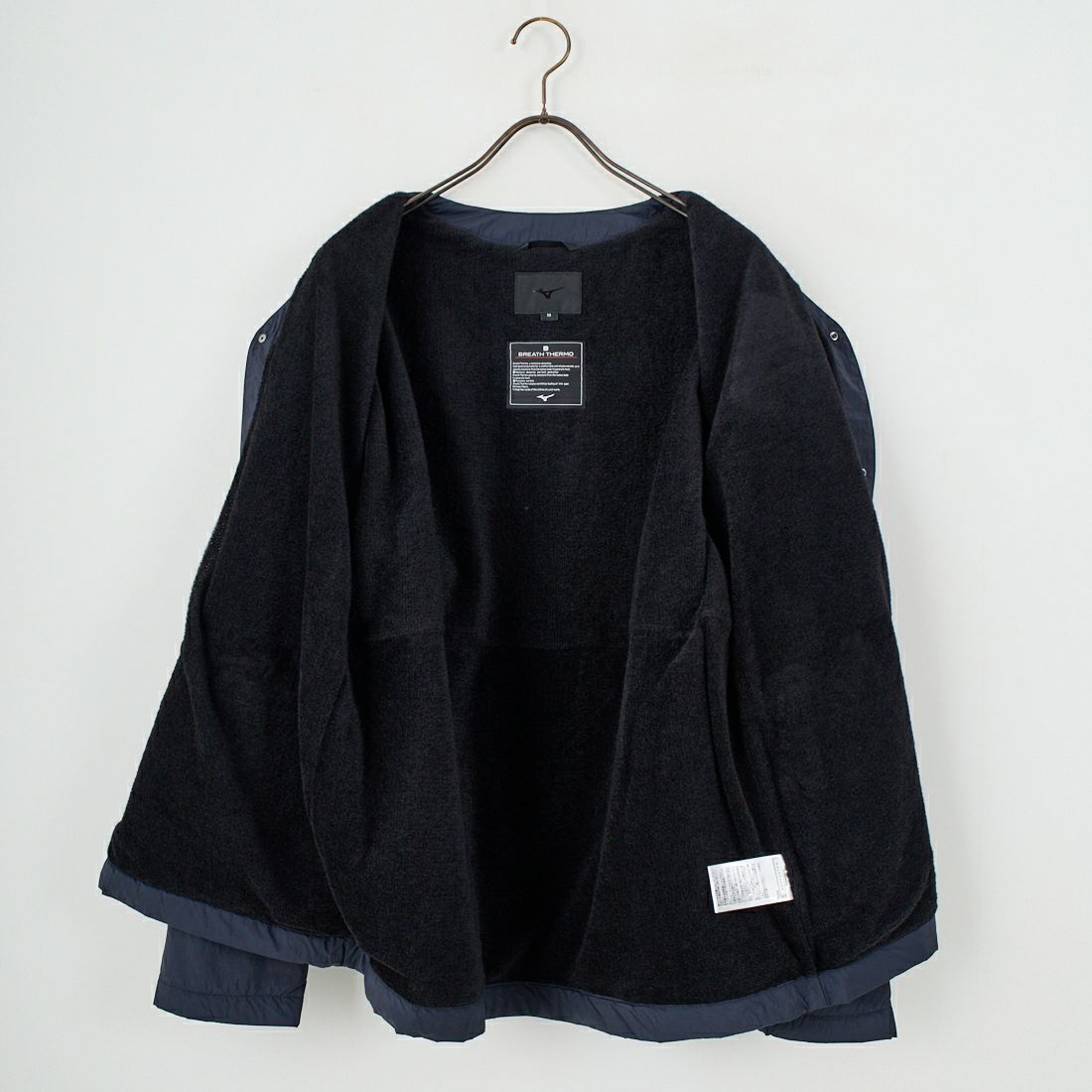 MIZUNO [ミズノ] ブレスサーモ サーマルメッシュノーカラージャケット [B2MEC504] 09 ﾌﾞﾗｯｸ