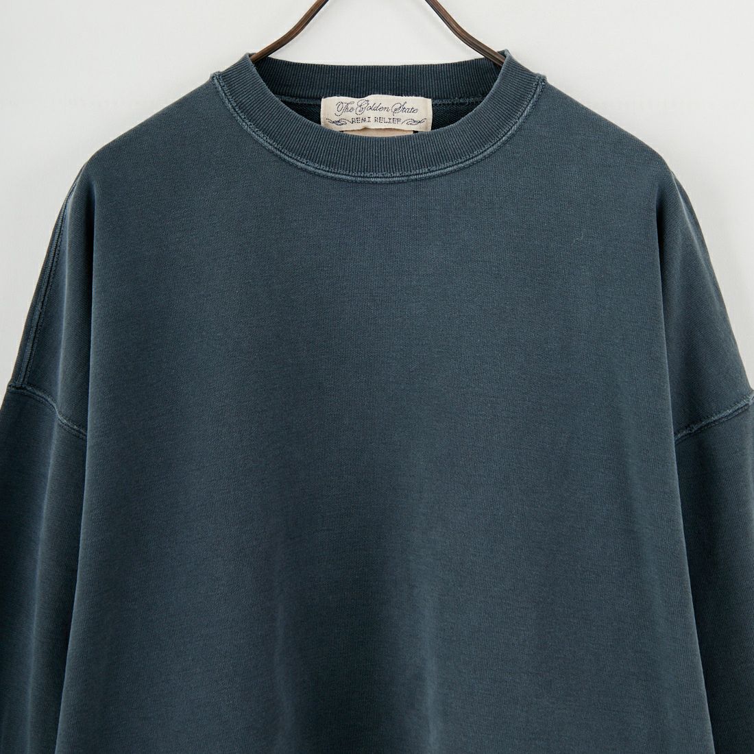 REMI RELIEF [レミレリーフ] ダブルSP加工 裏毛クルースウェット [RN29373244] BLACK