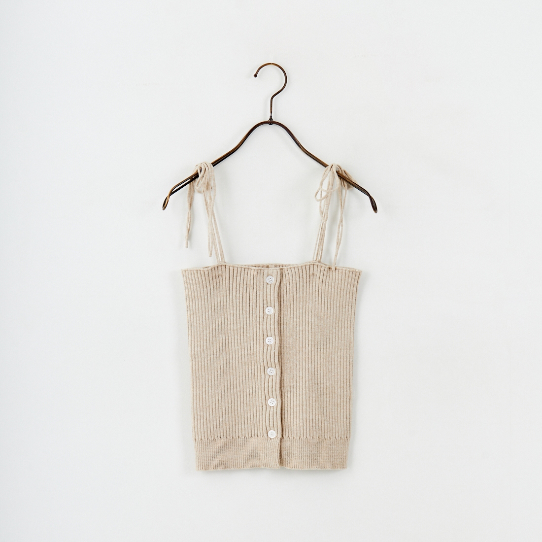 nenom [ネノム] マルチWAY フロントボタンリブニットビスチェ [NE25131033] 22 BEIGE