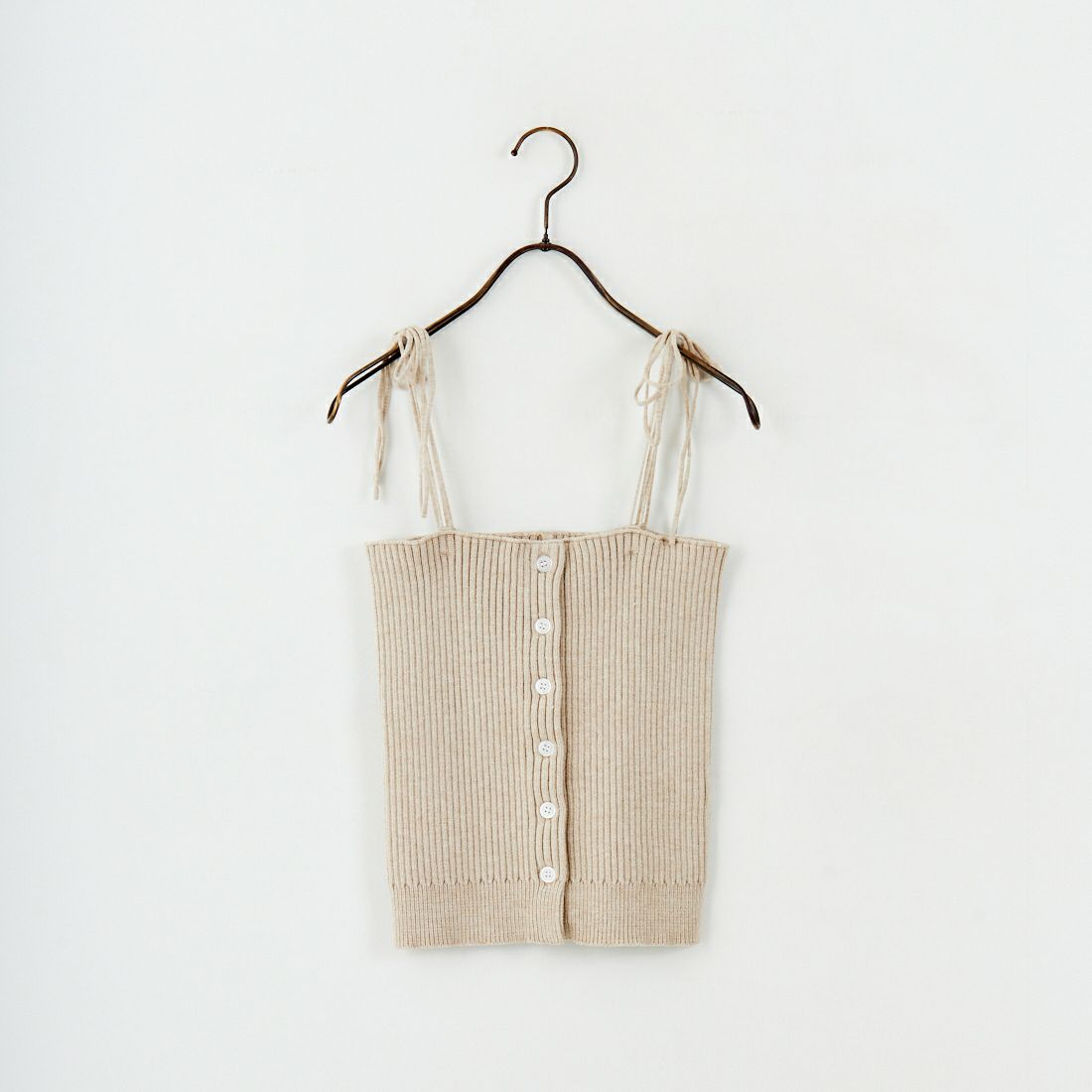 nenom [ネノム] マルチWAY フロントボタンリブニットビスチェ [NE25131033] 22 BEIGE