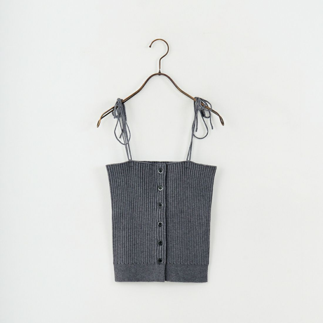 nenom [ネノム] マルチWAY フロントボタンリブニットビスチェ [NE25131033] 07 GRAY