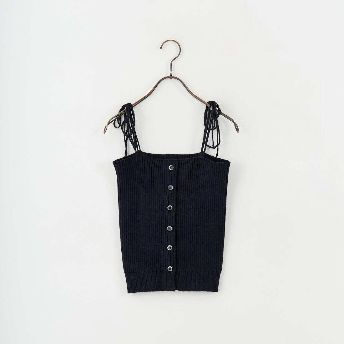 nenom [ネノム] マルチWAY フロントボタンリブニットビスチェ [NE25131033] 09 BLACK