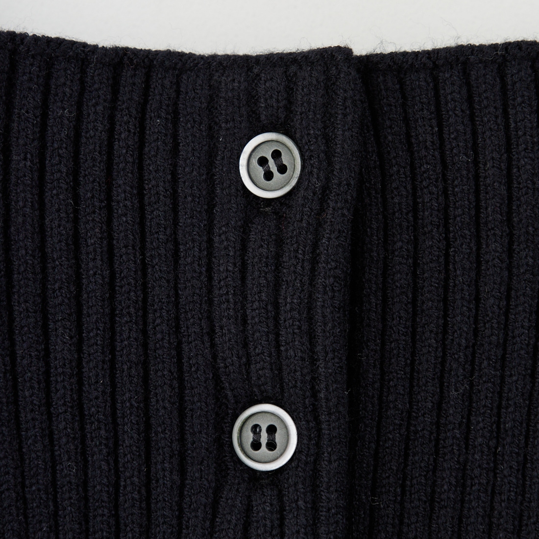 nenom [ネノム] マルチWAY フロントボタンリブニットビスチェ [NE25131033] 09 BLACK